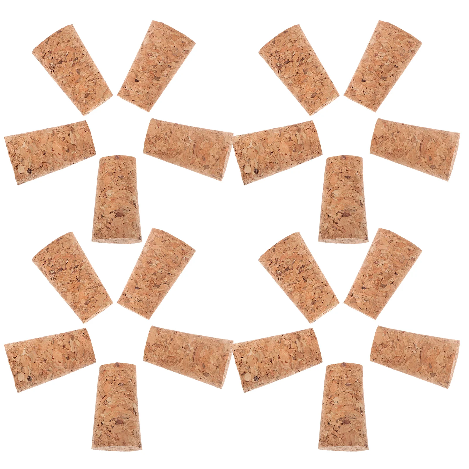 

100pcs Tapered Bottle Cork Stoppers Airtight DIY Decoration Glass Bottle Plugs Replacement Beverage Sealer