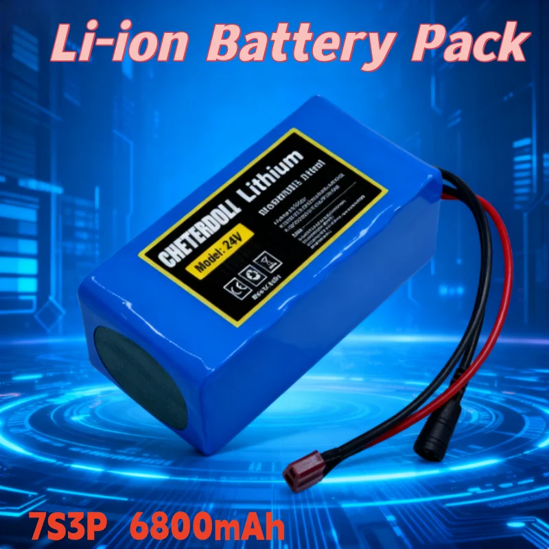 Easy Install 24V 3.6Ah 7S3P Lithium Battery Perfect Fit for Pride Go Go Scooter Wheelchair Plug and Play Replacement Power