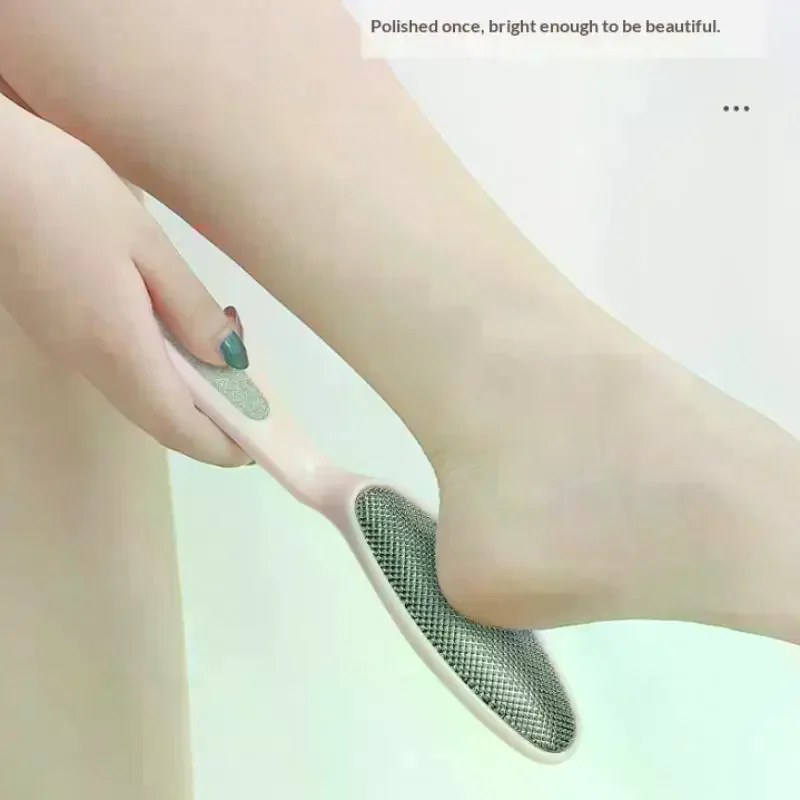 Lime à pieds à double tête avec deux surfaces de ponçage, élimine les peaux mortes et les callosités, pour la pédicure à domicile, soins quotidiens des pieds, 1 pièce