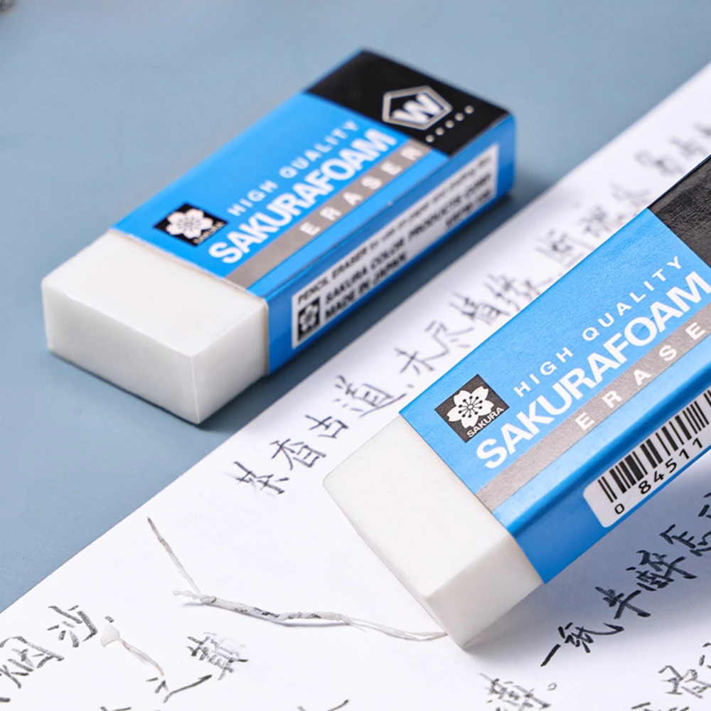 Imagem -02 - Sakura Espuma Eraser para Desenho Profissional Art Sketch Borracha Erasers Lápis Eraser High Polymer Xrfw100 Pcs