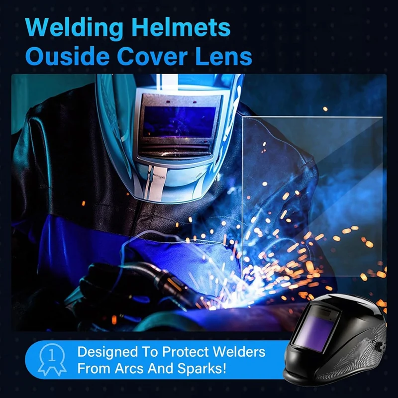 ABJI-6Pcs Welding Helmet Cover Lens For 3350,2450,750S&850S Series,Welding Hood Clear Lens Electric Welder Parts
