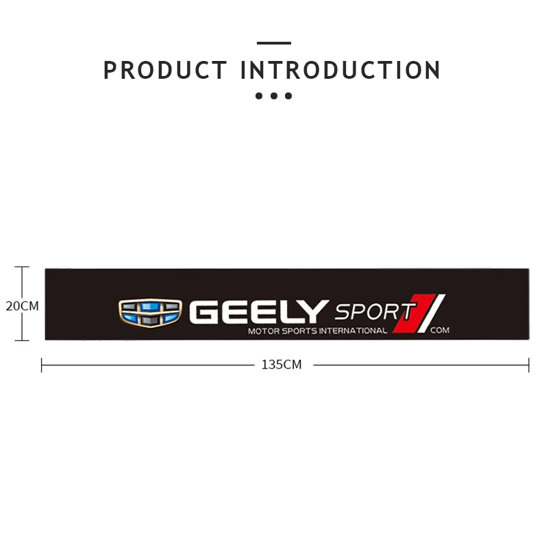 Car Front Rear Windshield Decal Sticker Decoration For Geely Atlas SUV Boyue Borui Coolray Emgrand NL3 EX7 X7 EC7 GX7 GT GC9 X6