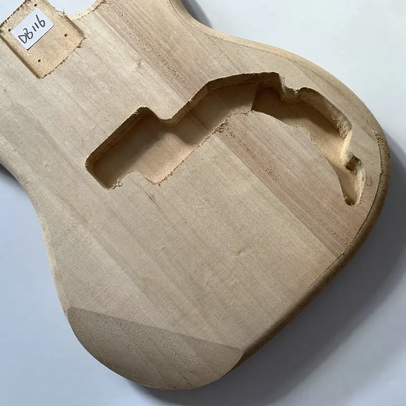 DB116 UNfinished Natural Color 4 Strings Electric Bass Guitar  Body Solid Basswood P Bass DIY Guitar Accessories