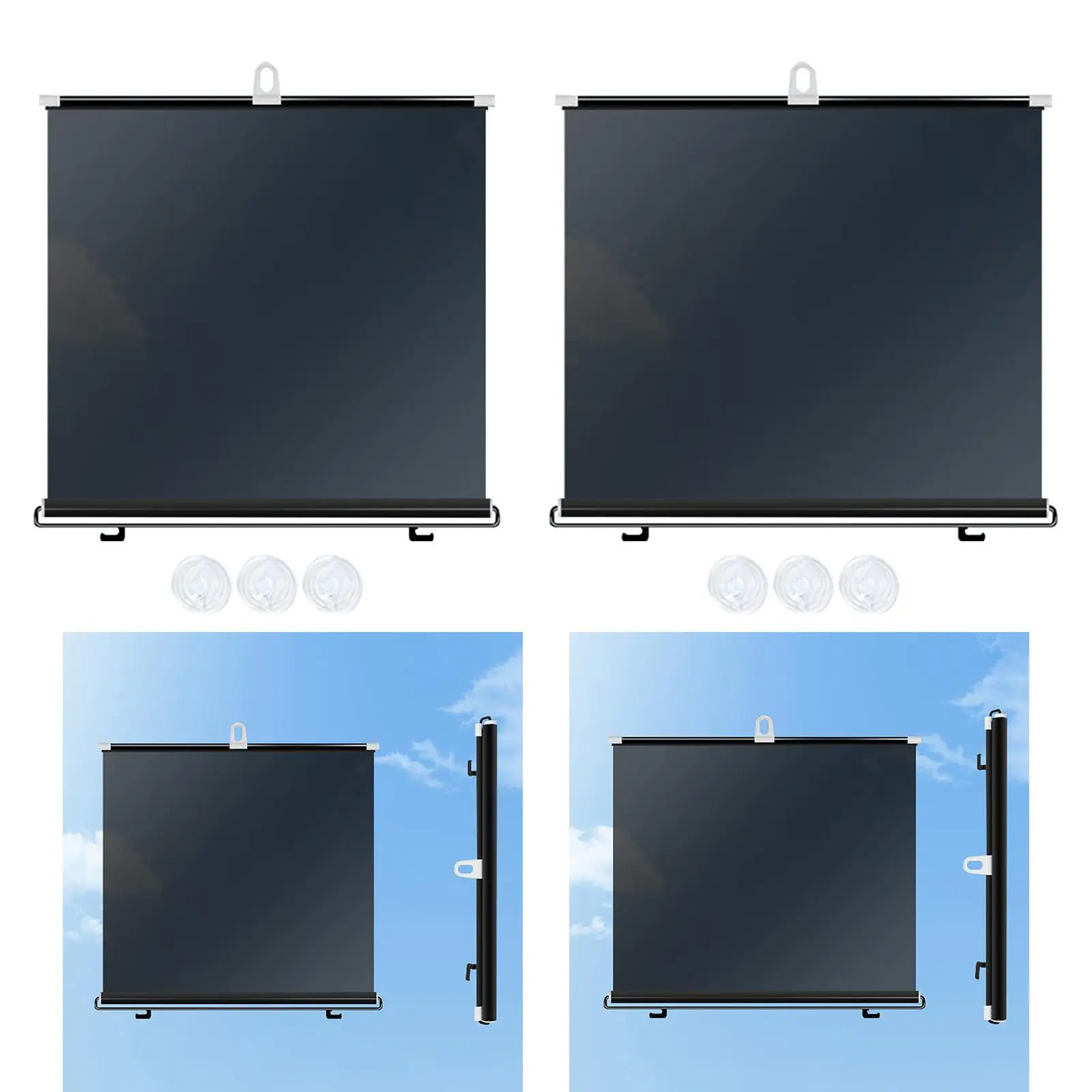 Car Retractable Windshield Sun Shade Easy Installation Lightweight Telescopic