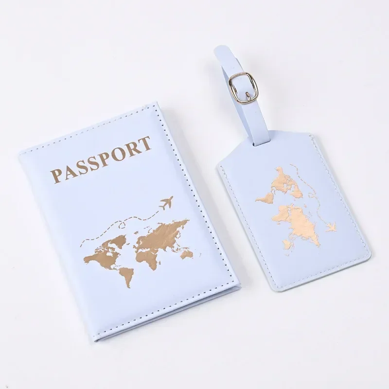 Women Passport Holder Case  Women Men Travel Passport Protective Cover Bags Luggage Tags Bags Travel Accessories