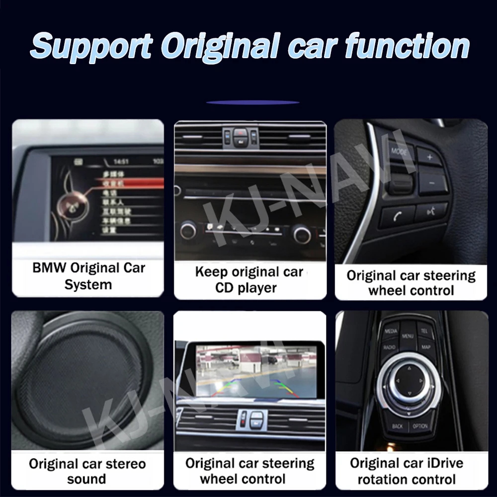 1920*720P Android 14 For BMW Series 3 5 E60 E61 Stereo Radio Car Multimedia Player 12.3