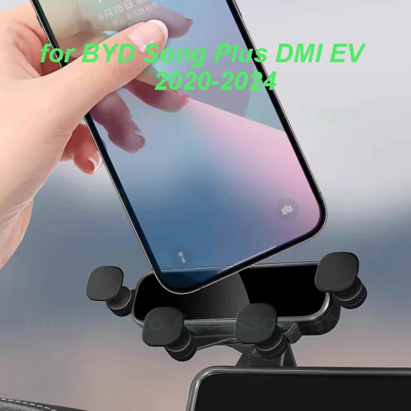 

Car Mobile Phone Mounts Holder for BYD Song Plus DMI EV 2020-2024 Suspension Navigation GPS Stand Bracket Interior Accessories