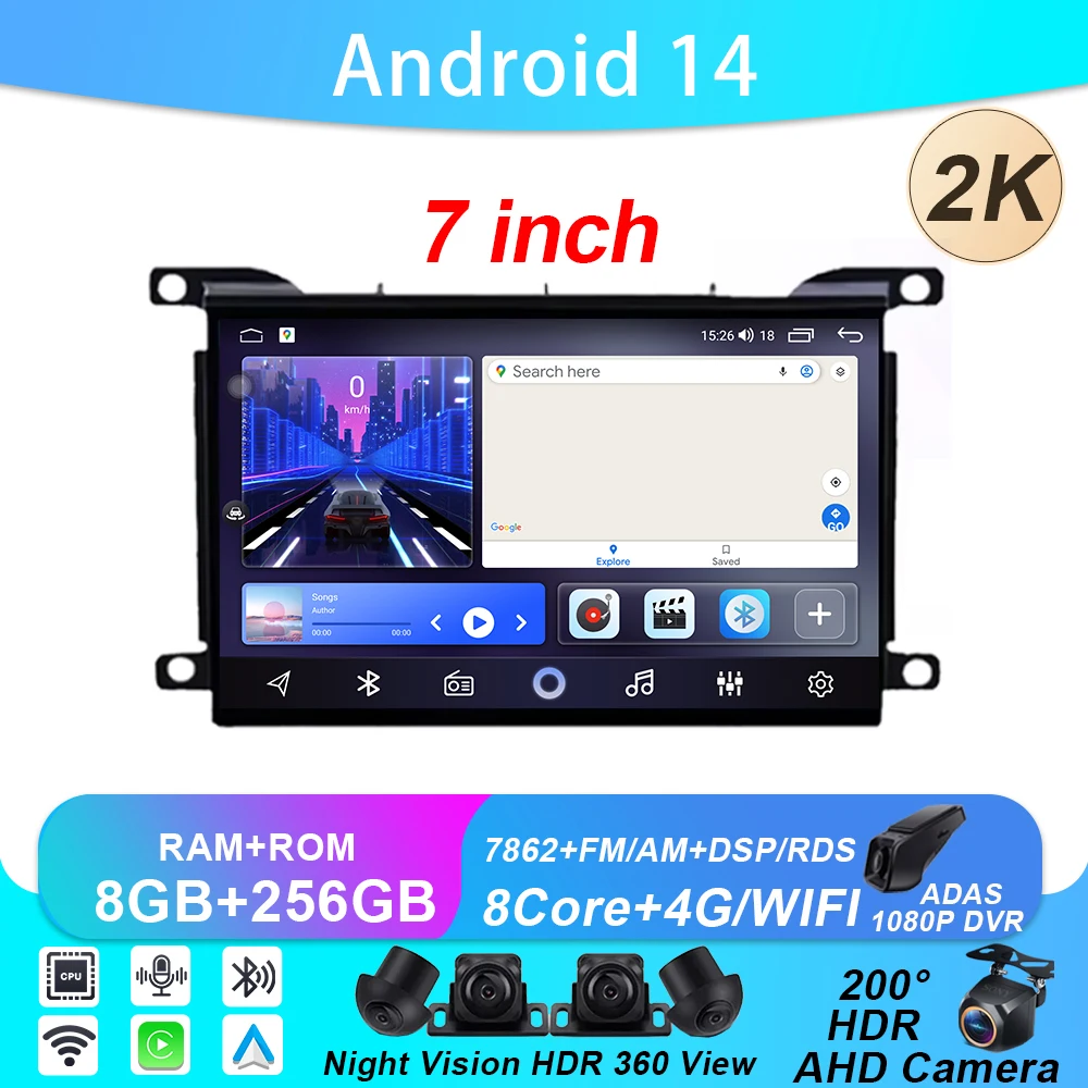 4G Android Auto For Citroen DS5 2011 2012 2013 2014 2015-2018 Radio Stereo Head Unit Multimedia Player GPS Navigation 5G wifi BT