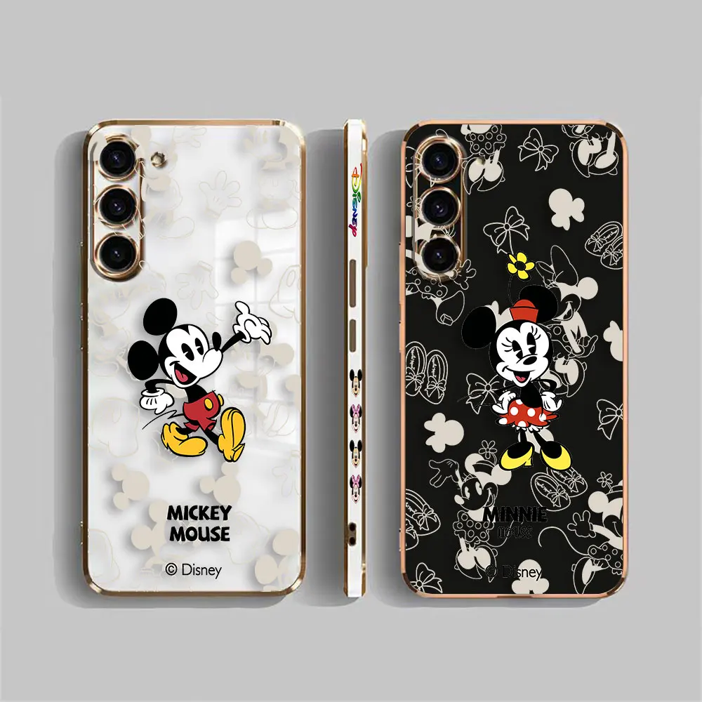 

Smooth E-TPU Phone Case For Samsung Galaxy S24 S23 S22 S21 S20 FE S10 S9 A01 A02 A03 PLUS ULTRA 5G Case Cute Mickey Minnie Mouse