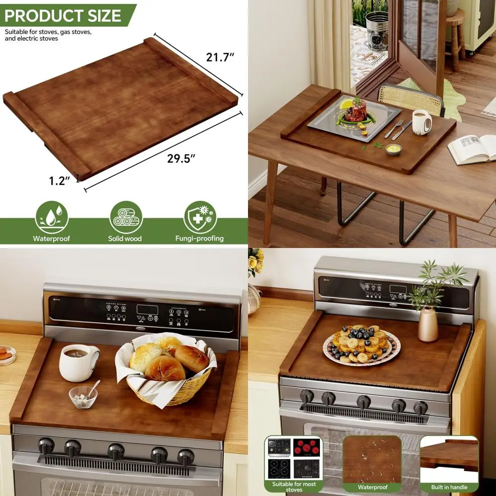 

Верхние крышки электрической плиты 30 x 22 — защита газовой горелки, крышка раковины, прочная, легко очищаемая, декоративный поднос в стиле фермерского дома