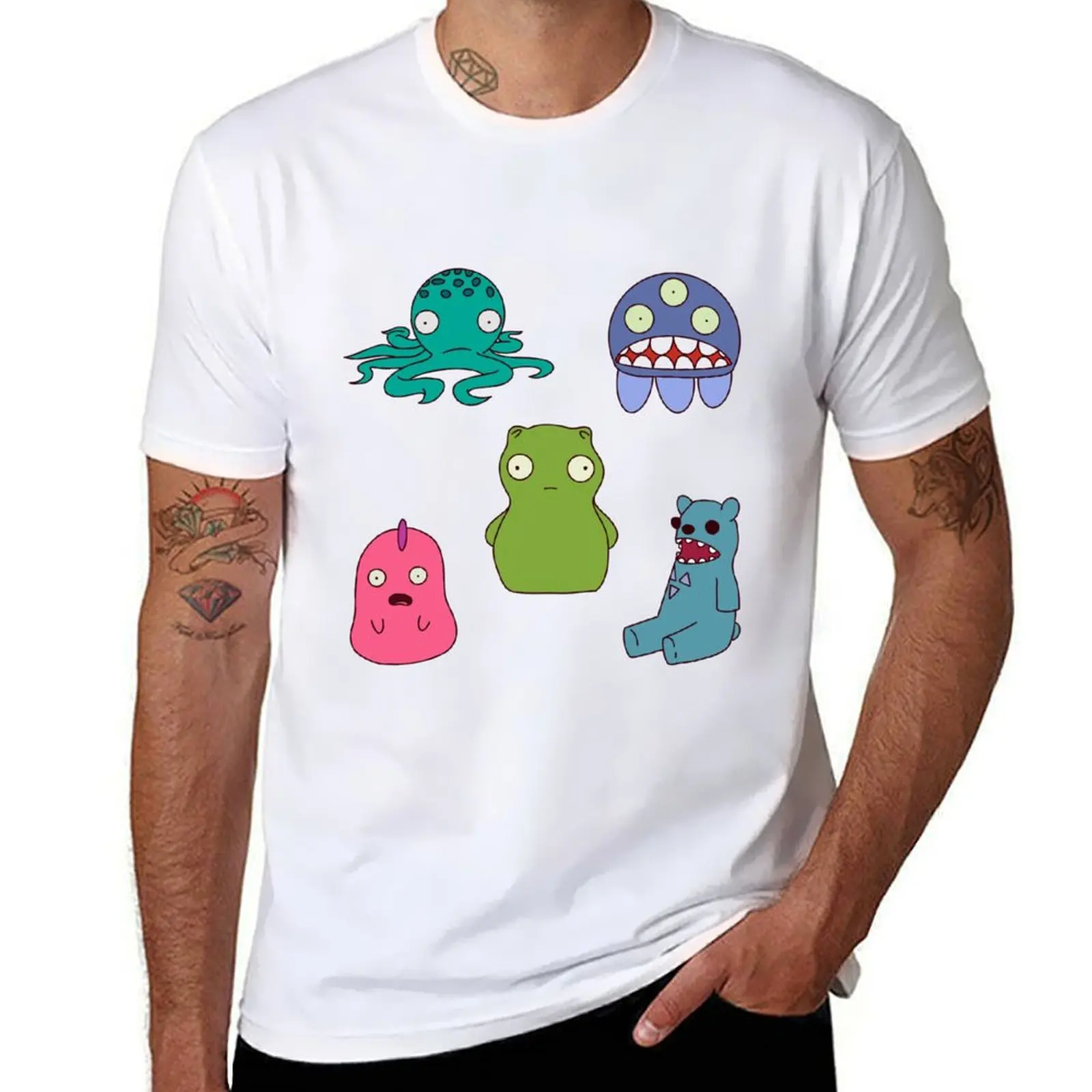 

Kuchi Kopi & Friends Stickers T-Shirt t shirt man luxury man tshirt anime tshirt T-shirt