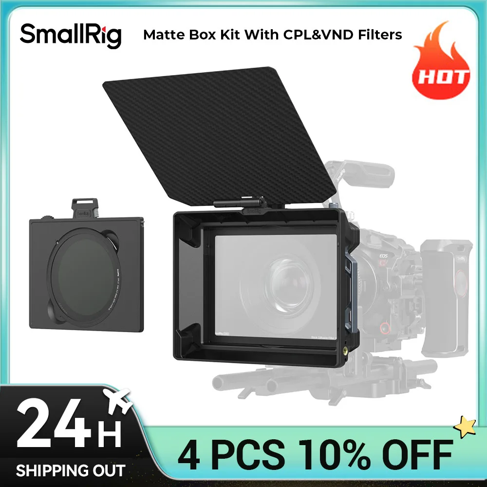 Kit de caja mate SmallRig con filtros CPL y VND, accesorio magnético de liberación rápida, diseño Modular para montaje de dos pasos Swift 5011