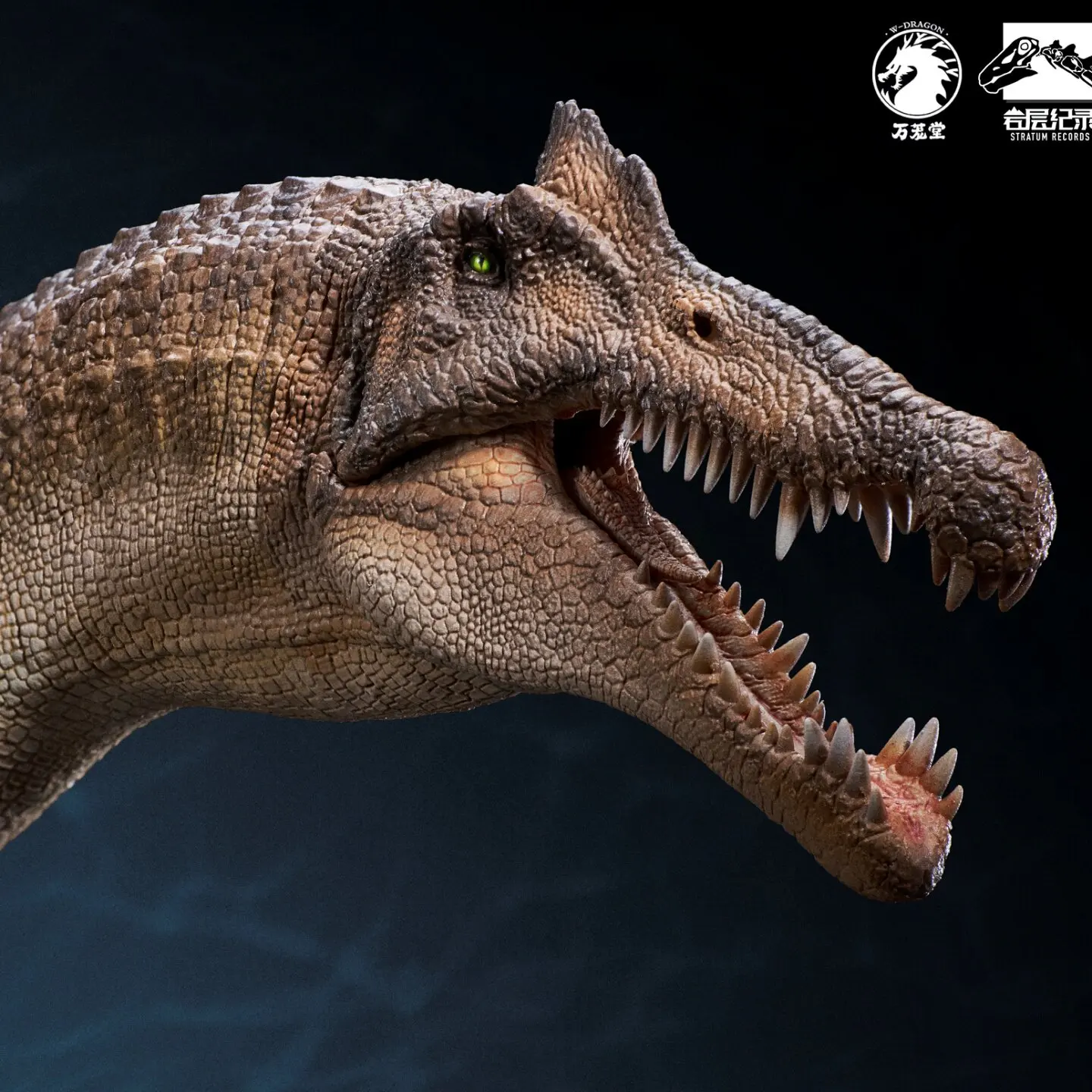 Wanlongtang Spinosaurus Dinosaur Statue 1/35 Scale Jurassic Realistic Dinosaur Model Collector Display Decoration