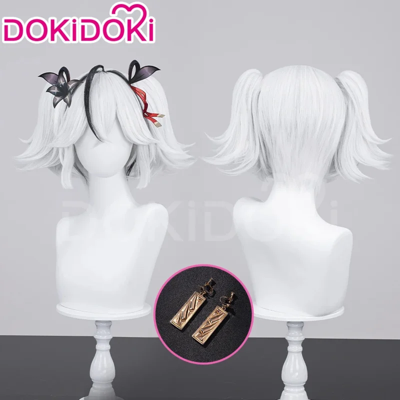 Candy 2025IN STOCK Zani Ciaccona Camellya Scar Danjin Youhu Game Wuthering Waves DokiDoki Женский белый парик 32 см Chun Косплей