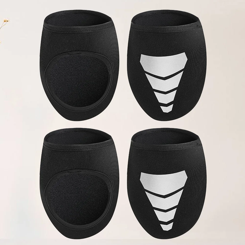 

2 Pairs Waterproof Warm Shoe Covers Cycling Outdoor Rain Boot Reflective Thickened Windproof Dustproof Anti-slip Neoprene Shoes