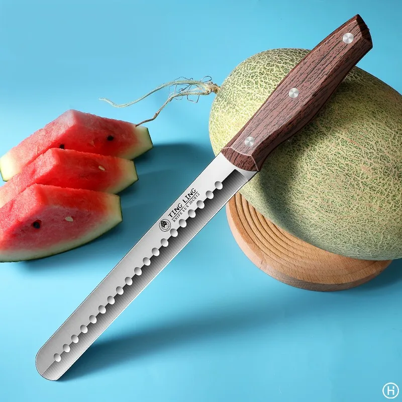 Fruit knife, stainless steel sharp watermelon cutting tool, large extended melon knife, watermelon knife, DS9195
