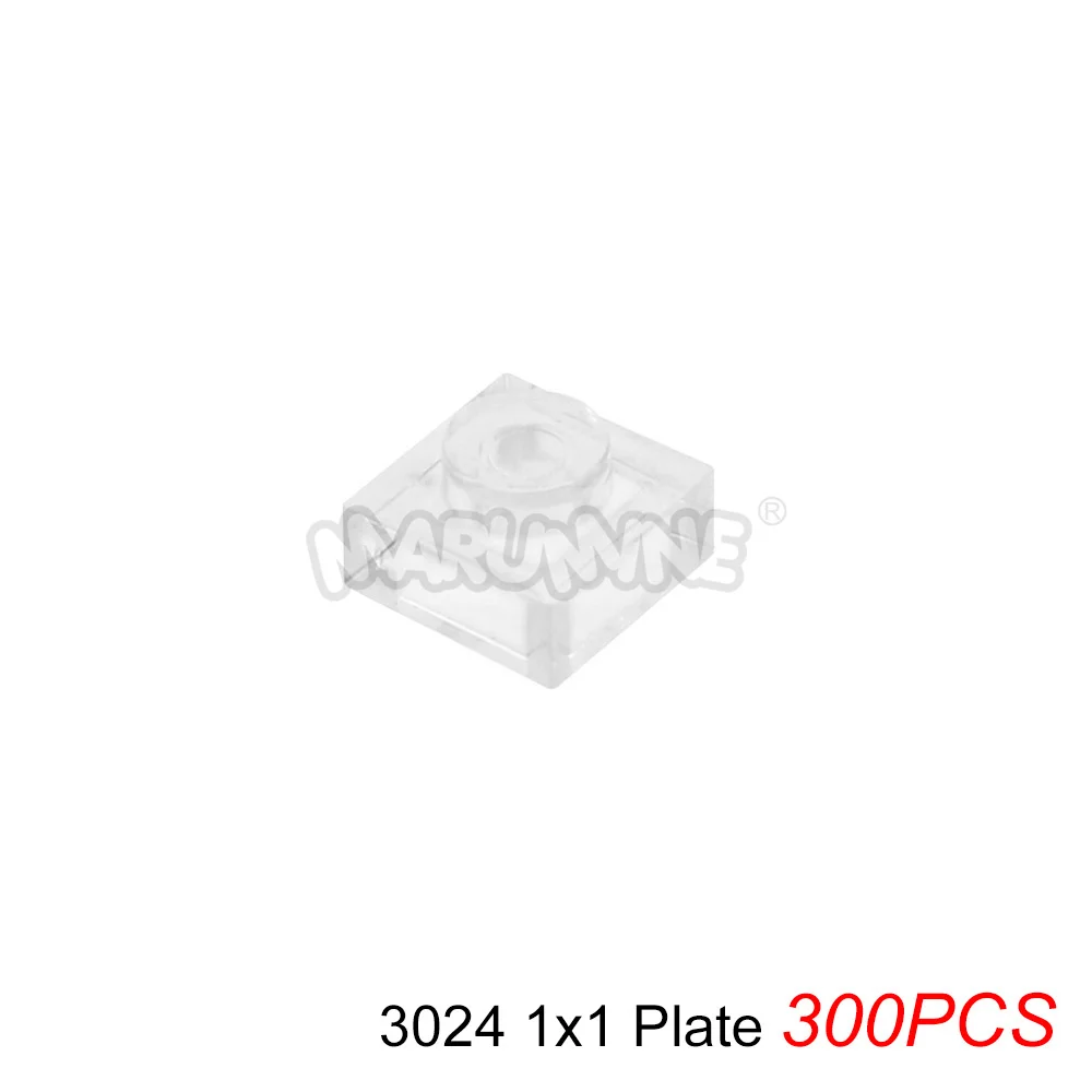 MARUMINE Transparente MOC Bausteine Ziegelteile Fliesenplatten Zubehör Kompatibel mit 98138 3070 3069 3023 3024 2431