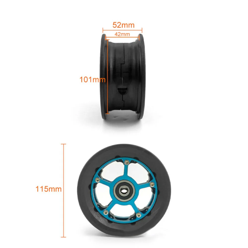 

200x50 Pneumatic Off Road Wheel For Electric Skateboard Or Mountain Scooter With Aluminum Hub Multiple Axle Hole Options