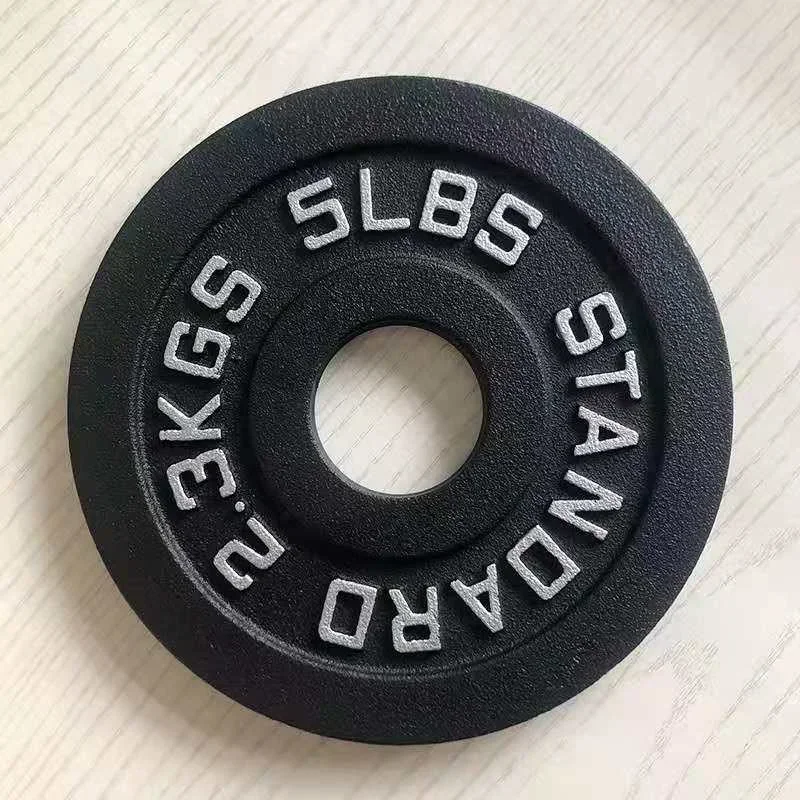 Classic Weightlifting Weight Plate 5cm Hole Cast Iron Barbell Gym Baking Barbell Tray