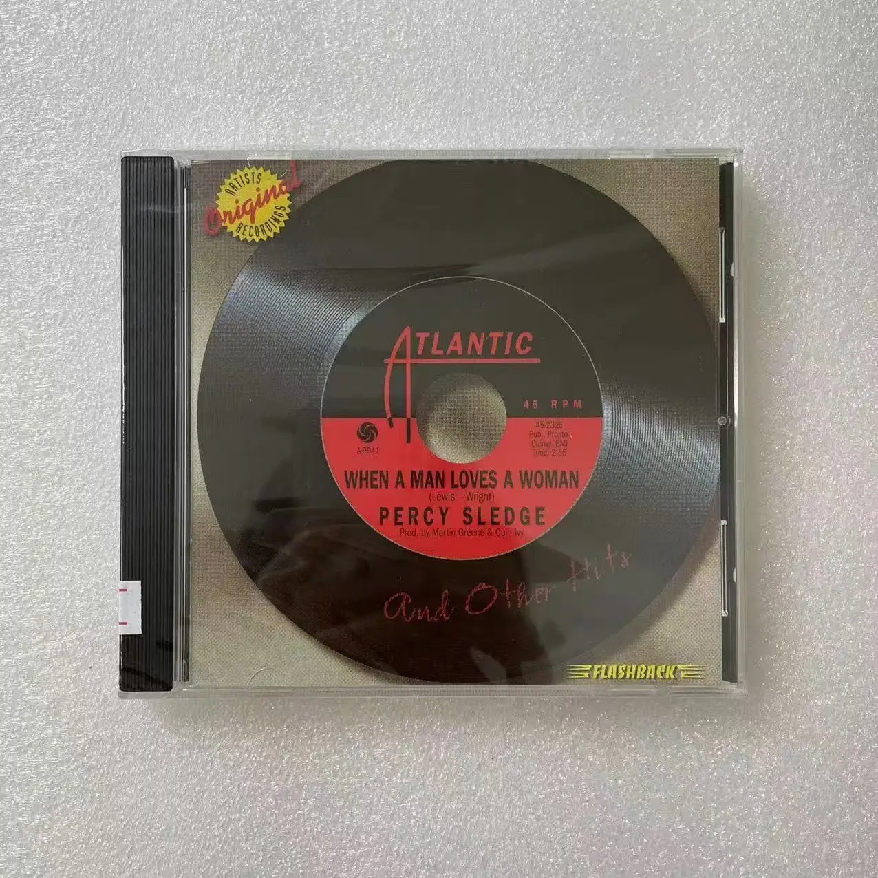 

Percy Sledge When A Man Loves A Woman Music CD Greatest Hits Album Music Record Cosplay Walkman Car Soundtrack Box Party Music