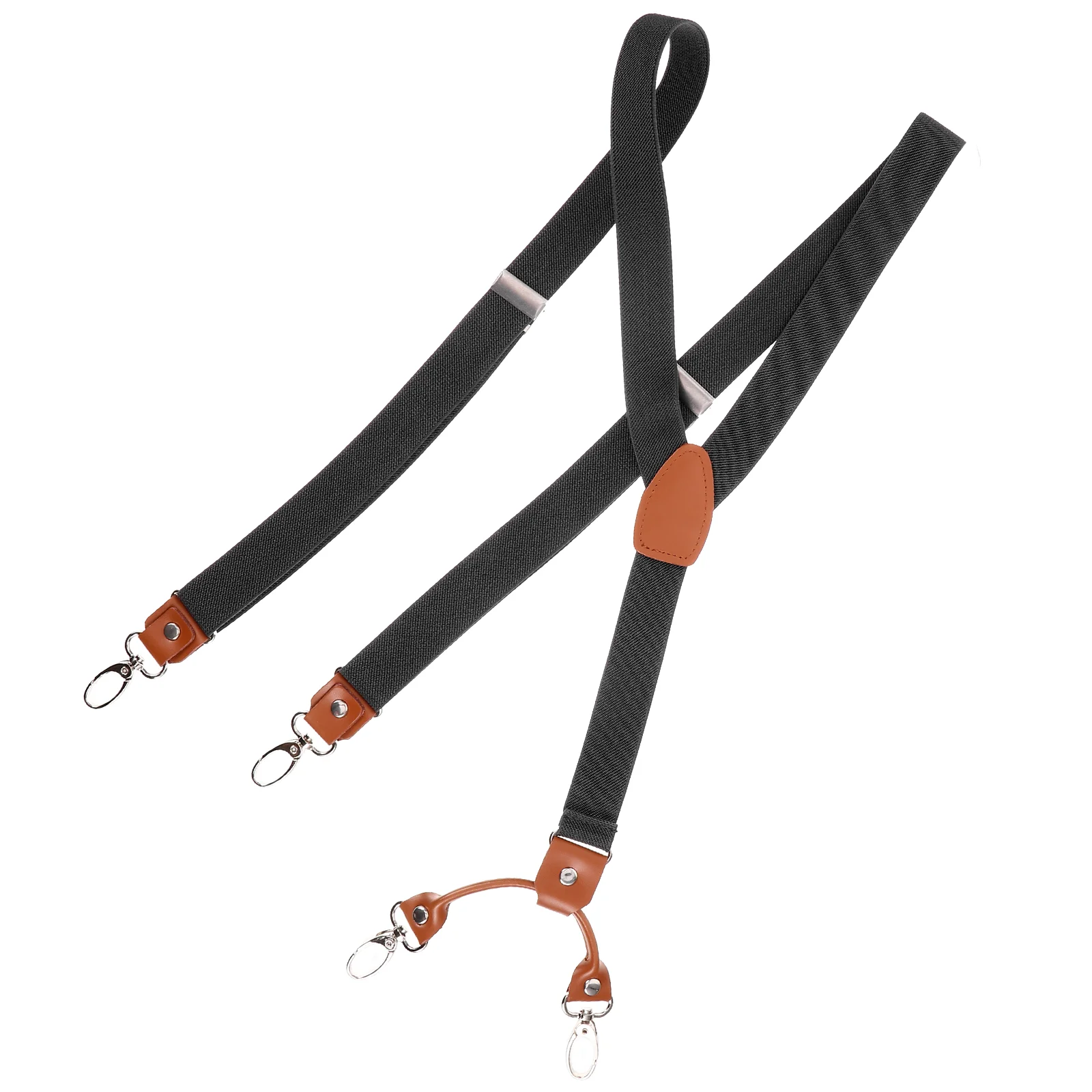 Overalls Clip Mens Suspender Accessories Clips Suspenders with Elastic Pant Band Strap Men'