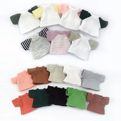 Multi Color Ob11 Doll Clothes Short Sleeve Stripe Dolls T-Shirt Doll Bottoming Shirt For Ymy Dod P9 1/12bjd Doll Molly