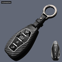 4 Button Carbon Style ABS Car Key Case Cover Fob for Hongqi HS5 H5 H9 HS7 H7 L5 HS3 L9 2023 2024 2025 2026 Remote Key Protection