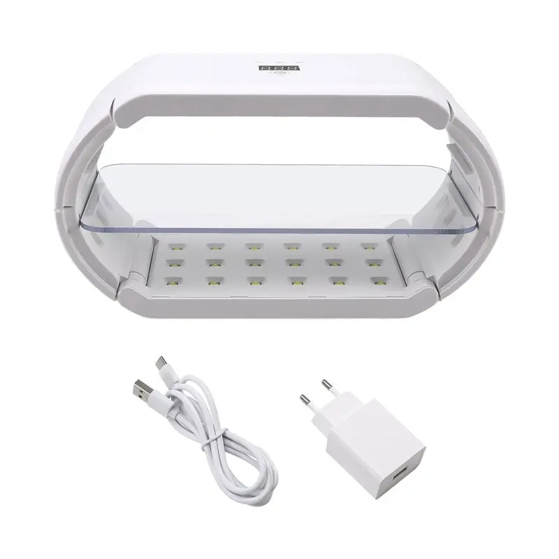 ABMS-Uv Resin Light For Resin-Two-Sided With Digital Display Timer 48 LED Foldable EU Plug
