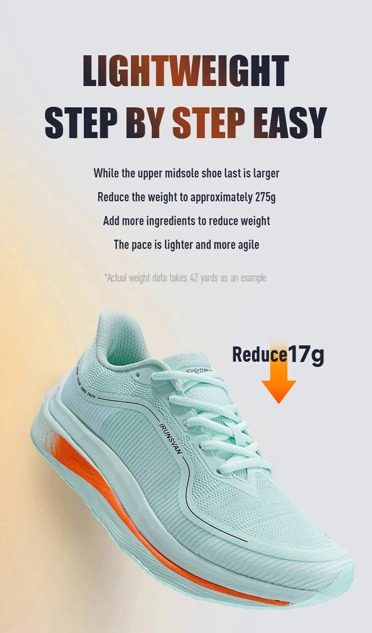 IRUNSVAN Sportschuhe mit Nylon-Carbonplatte, hervorragender Atmungsaktivität, Dämpfung und Rückfederung, Marathon-Trainingsschuhe, Unisex, 121 – Detail 11