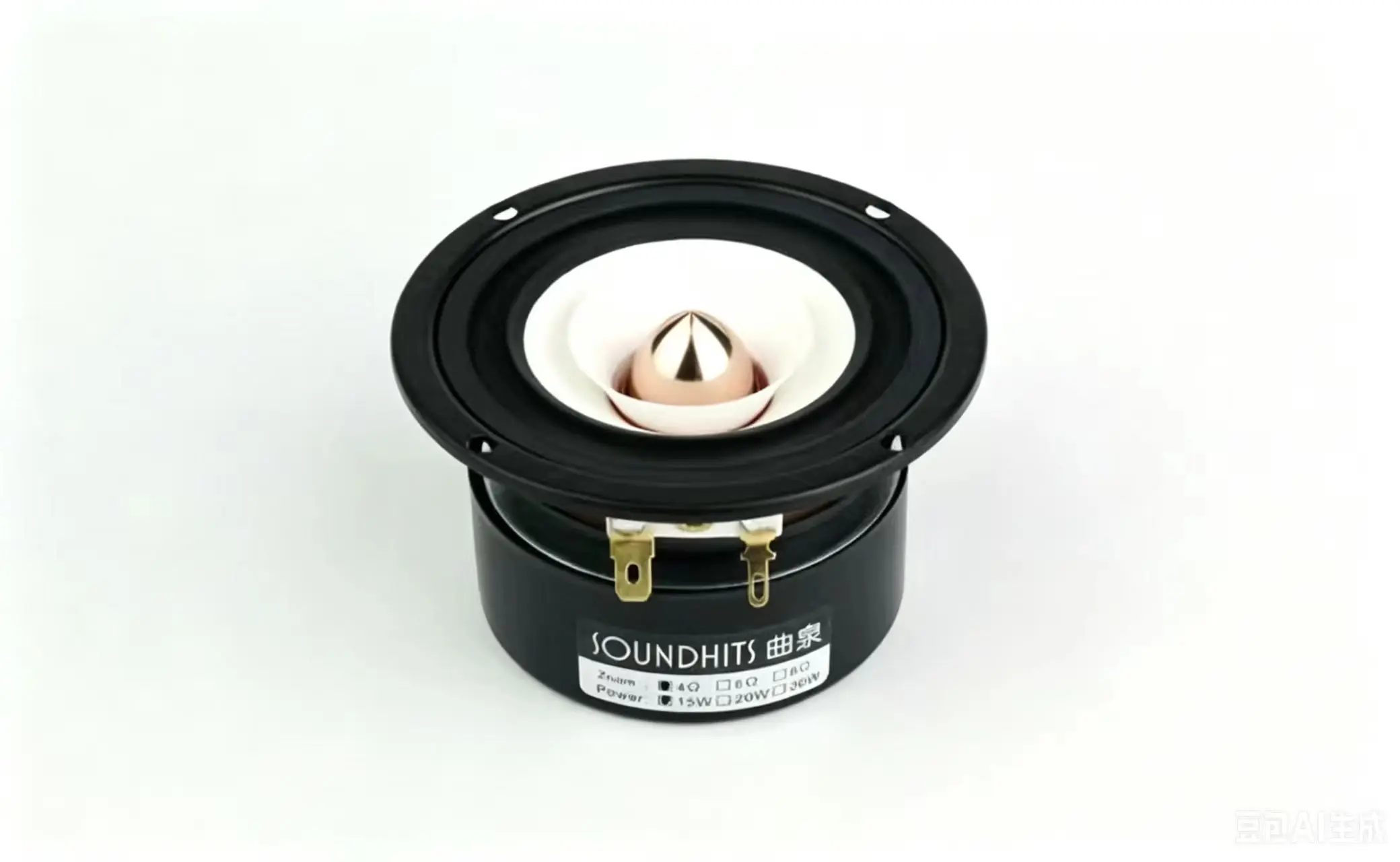 Original Soundhits SQ-302R/SQ-305R 3\'\' Full Range Frequency Speaker Paper Cone Magnet Shielded 4ohm/15W Round