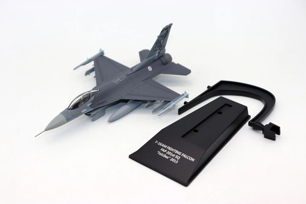 New 1/100 F-16AM F-16CM Fighting Falcon FAP 201st SQ 2013 Diecast alloy simulation model aircraft for collection gift