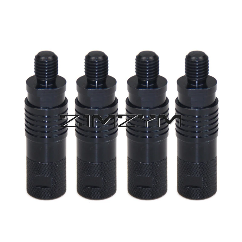 4Pcs/Set Aluminum Alloy Bracket Adapter M3/8 Threaded Connector Ground Plug Bracket Fishing Tool Carp Fishing Alarm Accessories