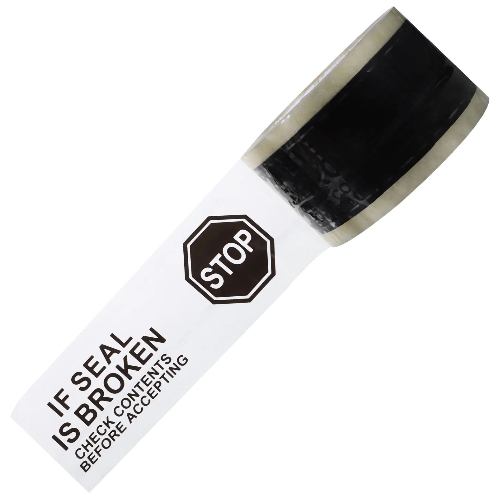 

Sealing Tape 7mmx100m STOP Sign Black on Clear Strong Adhesive Packing Shipping Supplies Security Warning Carton Box