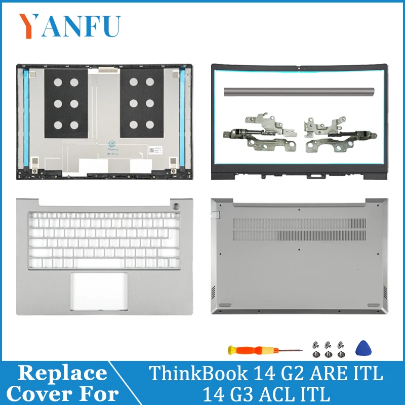 Nowe etui na notebooka ThinkBook 14 G2 ARE/ITL 14 G3 ACL 14 G4 IAP LCD Back Cover/Bezel/Hingecover/Palmrest/Bottom Case — zdjęcie produktu 7