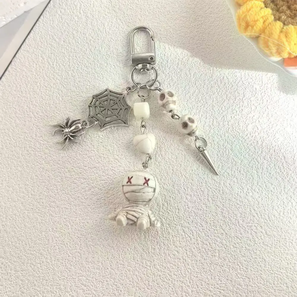Subculture Miniature Cute Mummy Shaped Keychain Niche Exquisite Bag Pendant Best Friend Gift