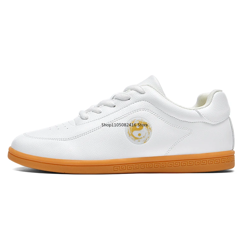 

Профессиональная мужская и женская обувь для боевых искусств, черно-белая обувь для тай-чи, удобная кожаная обувь для кунг-фу, унисекс, обувь для ушу