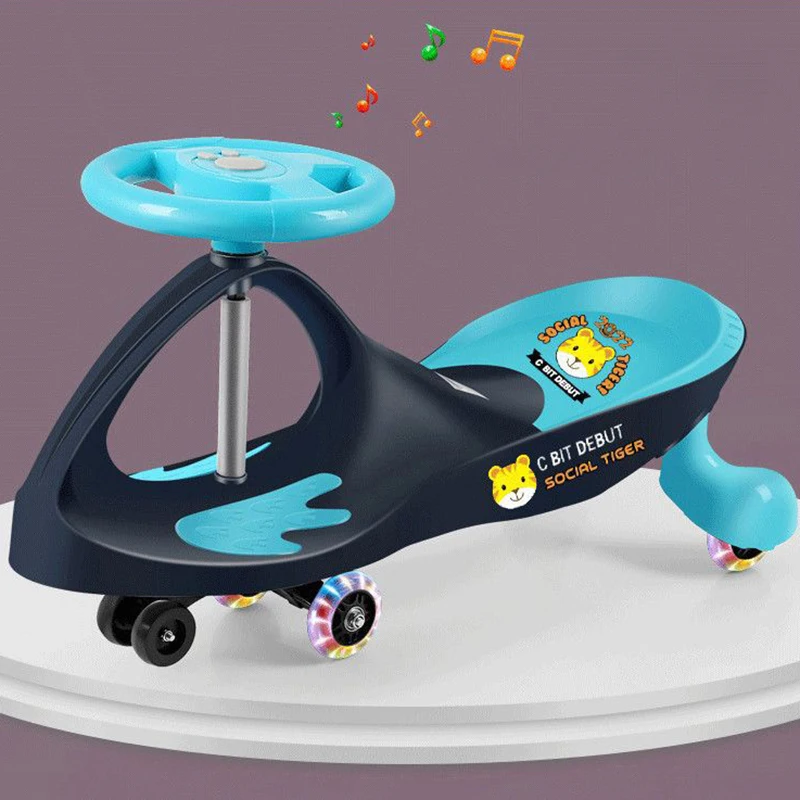 

Детская машинка-каталка Social Tiger Twist для мальчиков и девочек 1-3 лет, без педалей, с защитой от опрокидывания, четырьмя колесами, противоскользящей подножкой, музыкальной функцией и изогнутой ручкой.