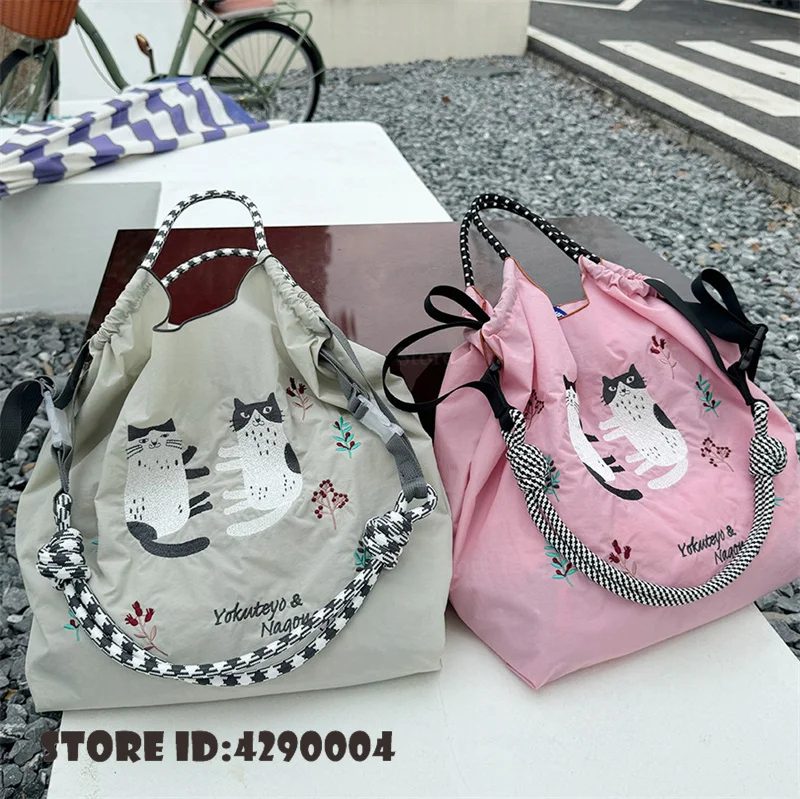Fashion Women's Handbag Shoulder Bag Eco-Friendly Embroidered Tote Shopping Bag Large Capacity Sport Bags Duffle Bag Gifts