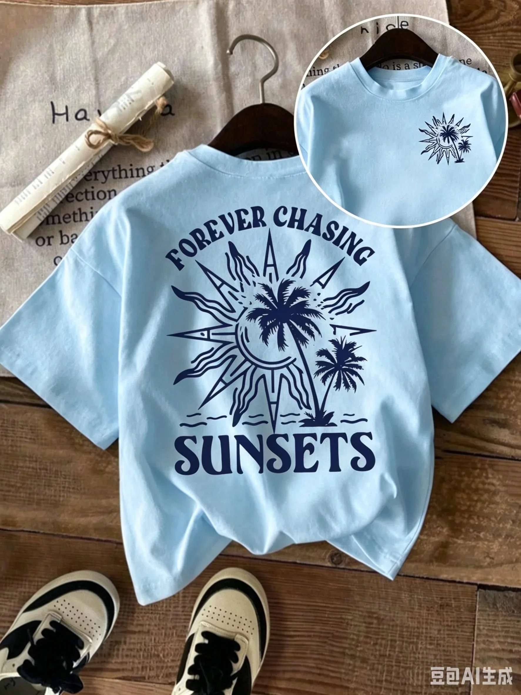 Neues Sommer-Baumwoll-T-Shirt für Kinder, lässiger Alltagsstil, atmungsaktiv und bequem, kurzärmelig, mit einem Cartoon-Zitronenmuster. – Detail 2