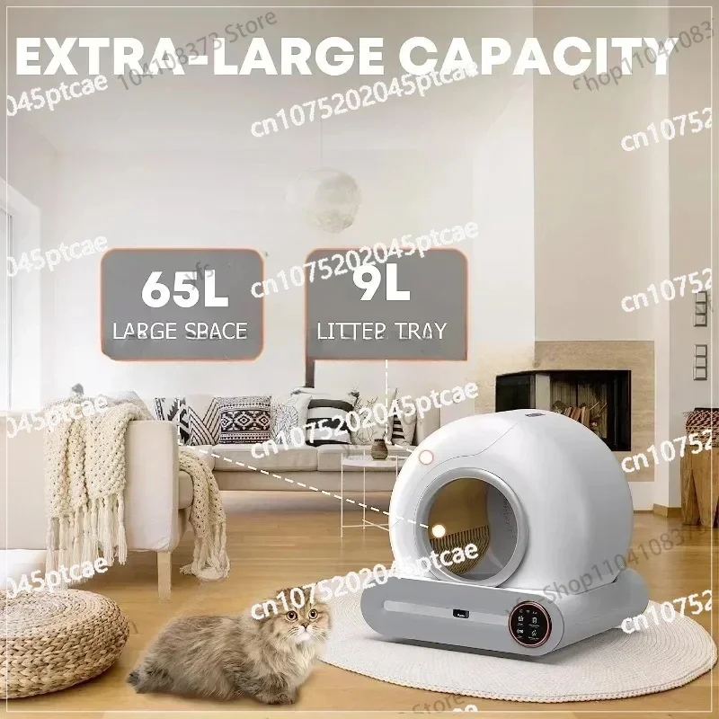 Automatic Cat Litter Box Intelligent App Control Self-Cleaning Cat Litter Box Cat Litter Box Electronic Pet Toilet Cat-Related