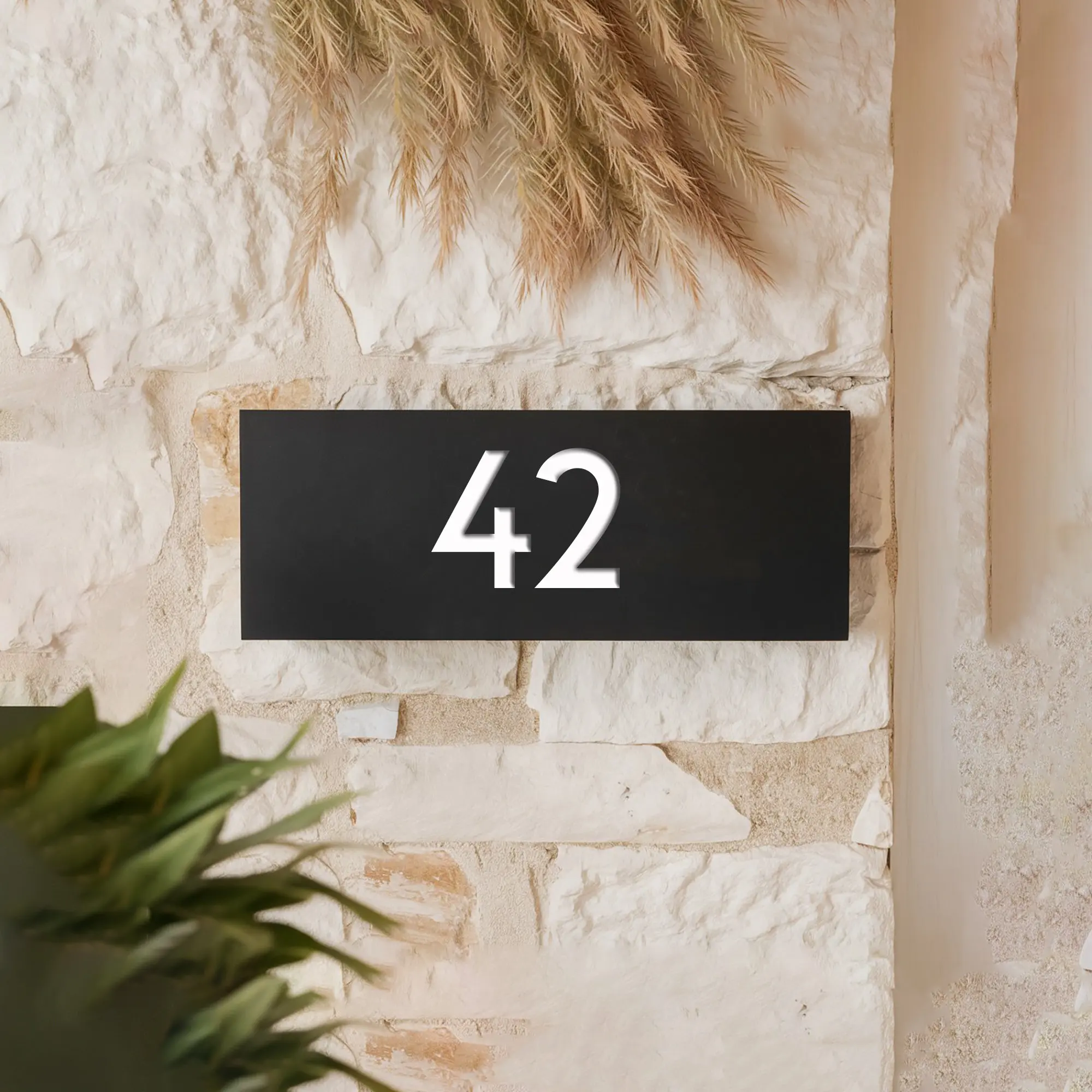 Personalized House Number Plate-Modern Address Plaque-Custom Acrylic Modern House Sign/Business Logo