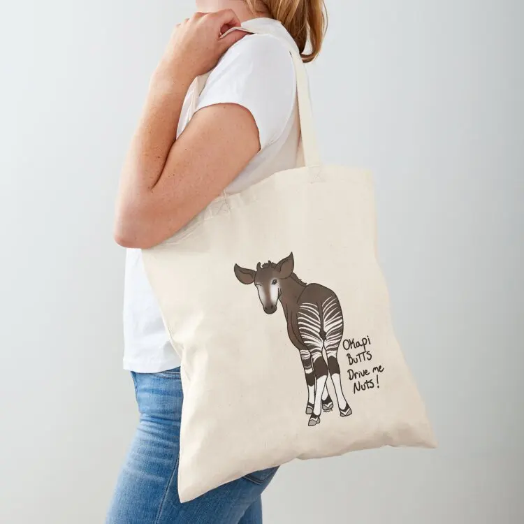 

Okapi Butts! Tote Bag university shopper bag tote bag canvas shopper bags for women Canvas stote