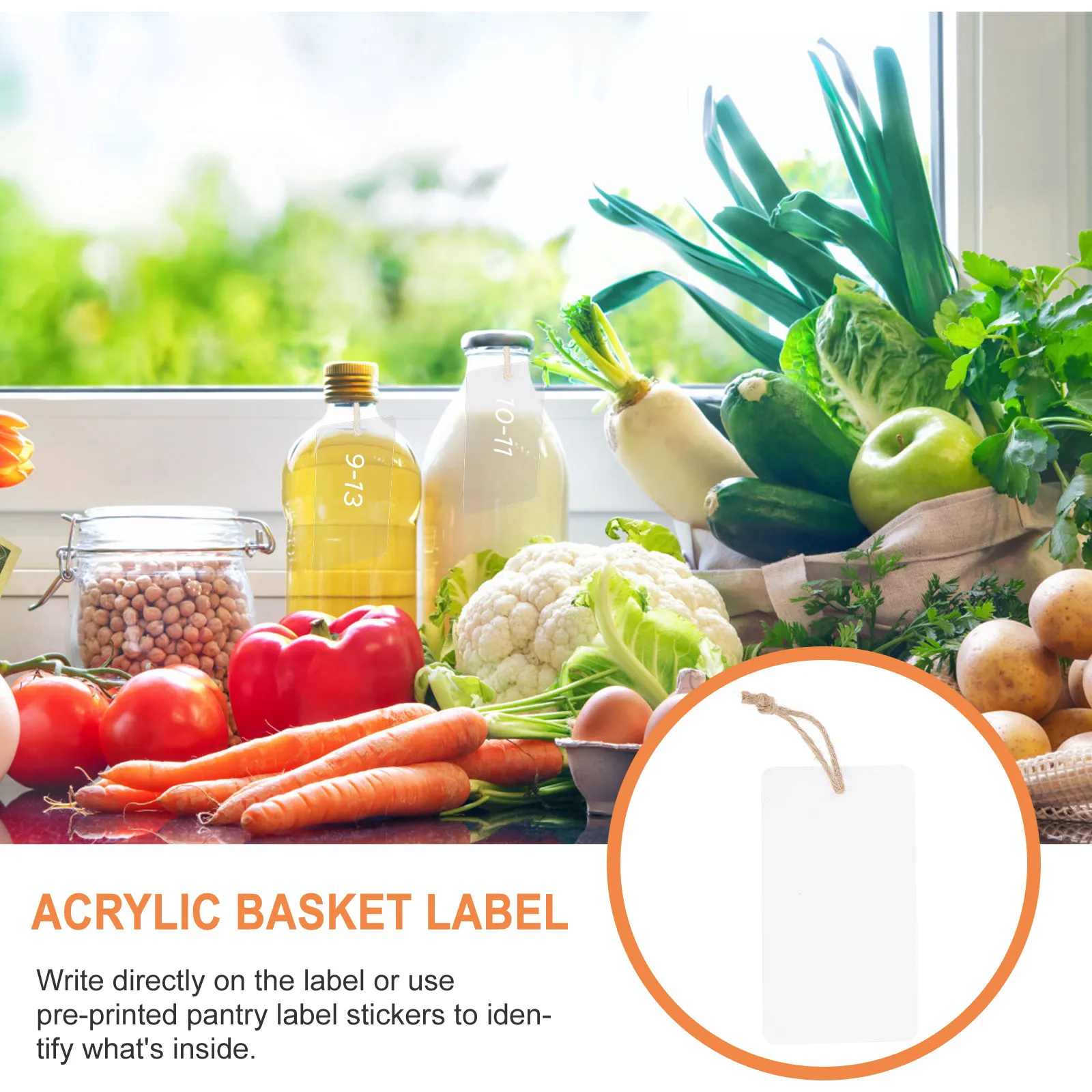 

Набор из 16 акриловых этикеток для ящиков и корзин, для организации кухни и кладовой, с возможностью записи, функциональные и надежные