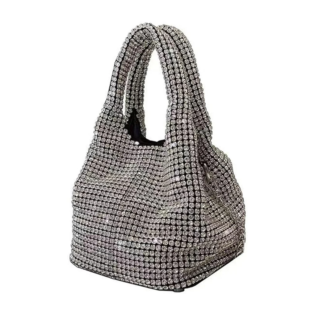 Le donne Bling Bling Sparkle Purse dichiarazione glamour ovunque vanno di dimensioni compatte e portatili uniche