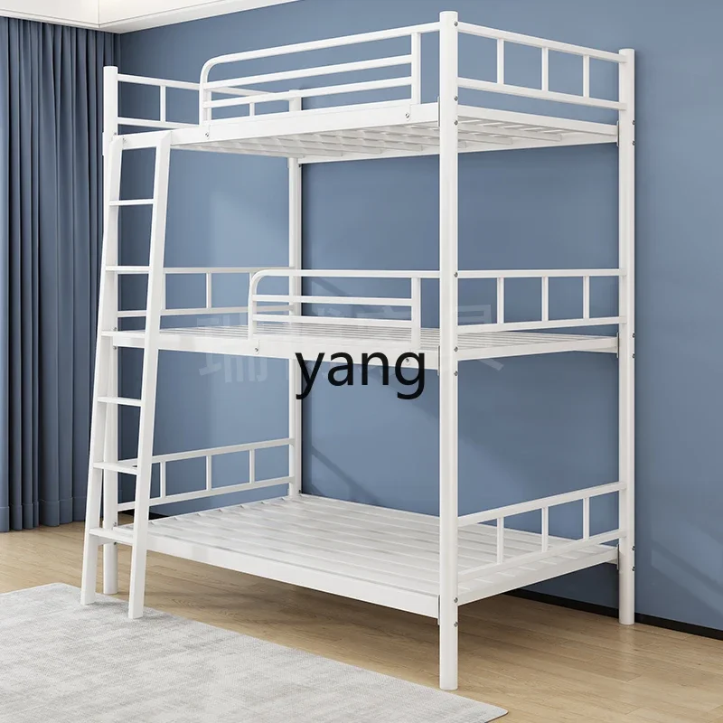 Wrought Iron Bunk Bed Triple Bed - close-up view