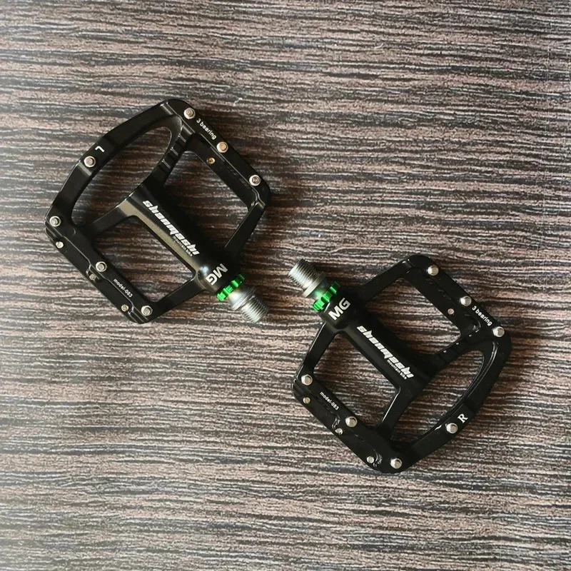 

Ultralight 3 Bearings Road Mountain Bicycle Pedals Cycling 9/16" Pedals Non-Slip Alloy Flat Pedal MTB