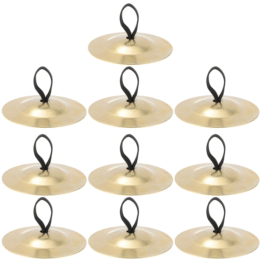 

5 Pairs Finger Cymbals Small Musical Instruments for Kids Belly Dance Party Toys Lightweight Copper Mini Cymbals Easy Holding
