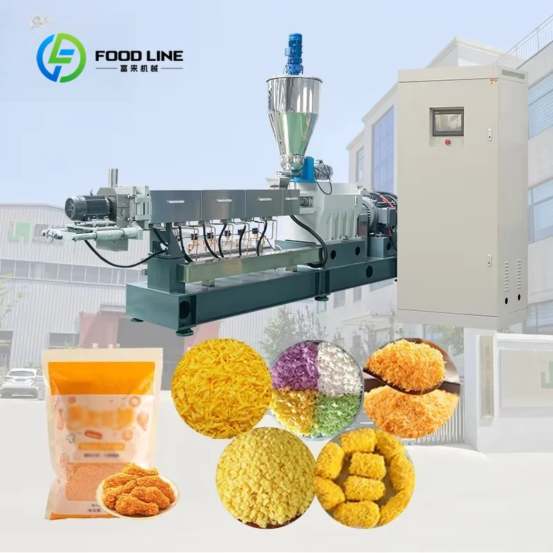 Customized Adjustable Capacity Extruder Machine For Granular Panko Bread Crumb Flexible Output Multi Scale Food Factory