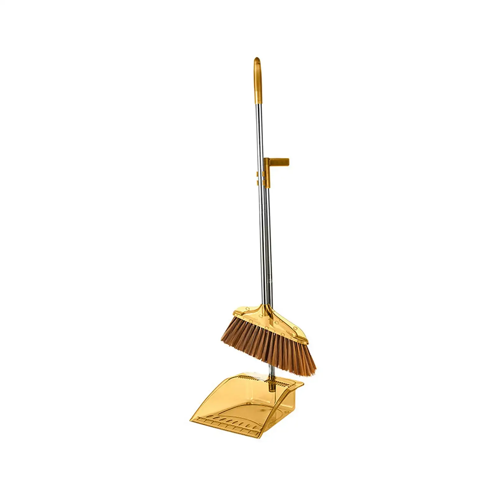 Broom and Dustpan Set Upright Standing Combo Set for Office Indoor