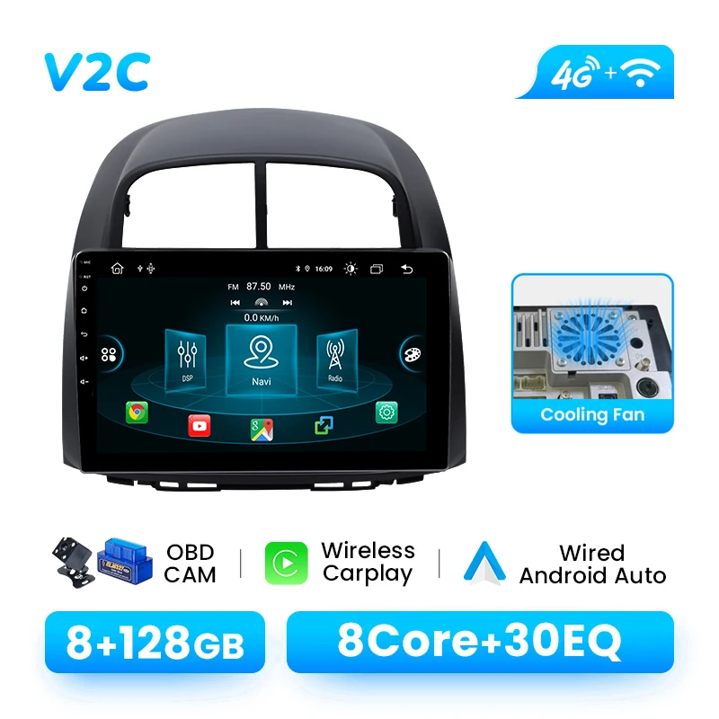 XONRICH 2Din Android autoradio voor Toyota Passo Daihatsu Boon Sirion Subaru Justy Perodua Myvi multimediaspeler DSP GPS stereo head unit